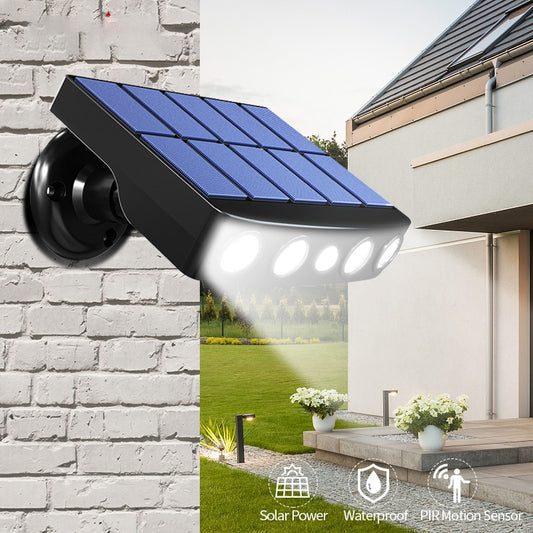 Powerful Solar Powered Led Wall Light Outdoor Motion Sensor Waterproof IP65 Lighting for Garden Path Garage Yard Street Lamps