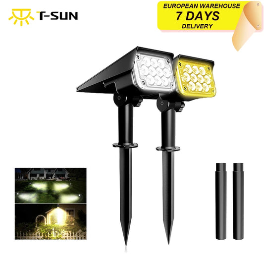 T-SUN 1-4pcs 20LED Solar Light Outdoor Solar Lamps IP65 Waterproof Solar Powered Sunlight for Garden Decoration Solar Spotlights