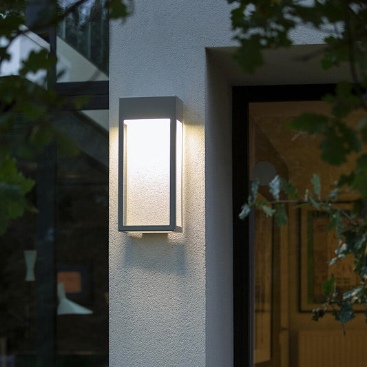 Waterproof Modern Villa Outdoor Wall Lamps Garden Cottage Landscape Porch Light For Terrace Balcony Garage With LED Bulbs
